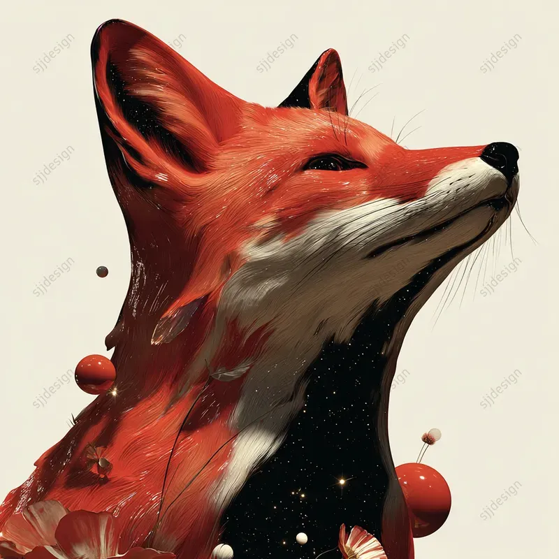 Surreal Marble Portrait Art