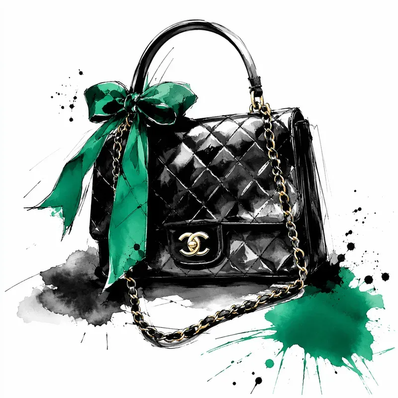 Chic Spot Color Fashion Art