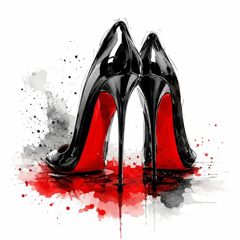 Chic Spot Color Fashion Art