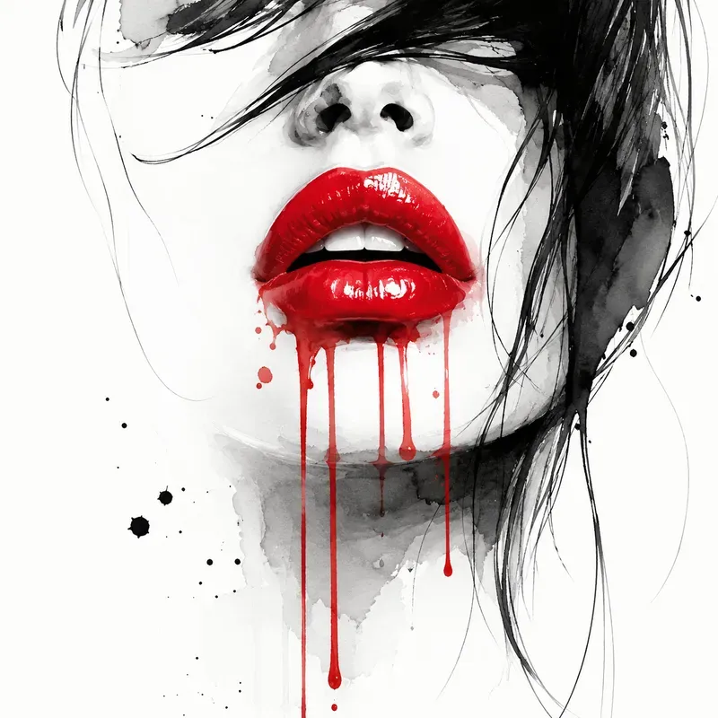 Chic Spot Color Fashion Art