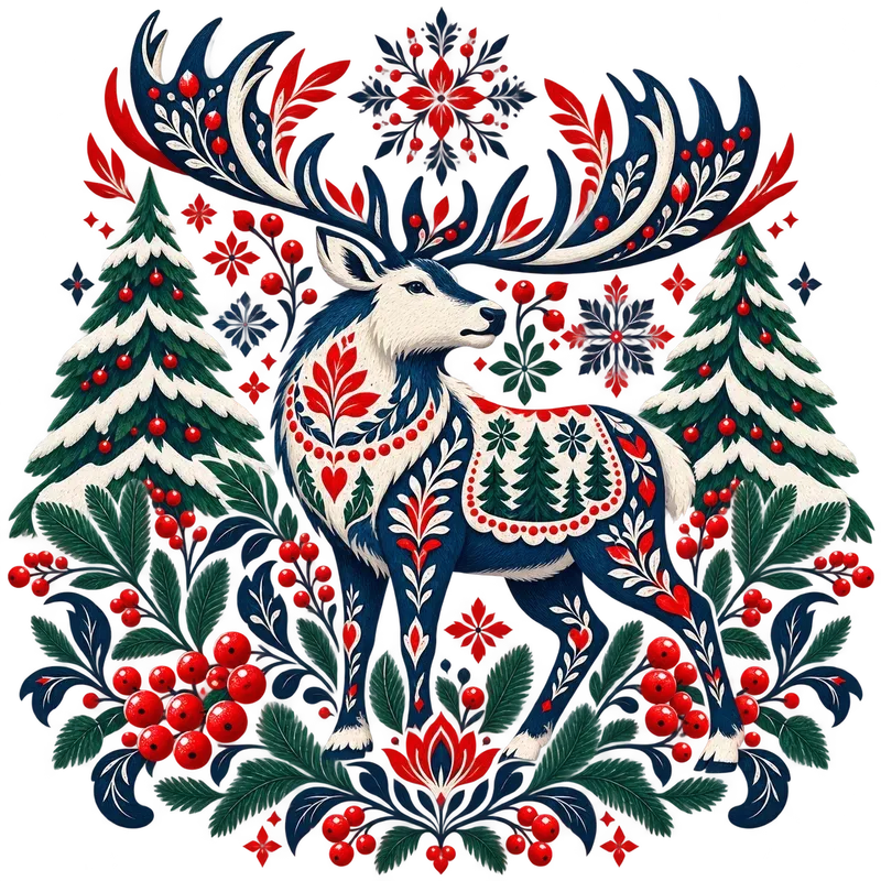 Whimsical Winter Nordic Folk Art Bundles