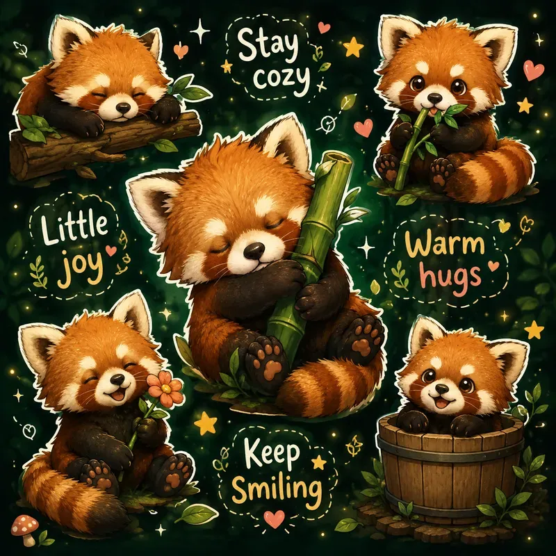 Cute Animal Sticker Sheets