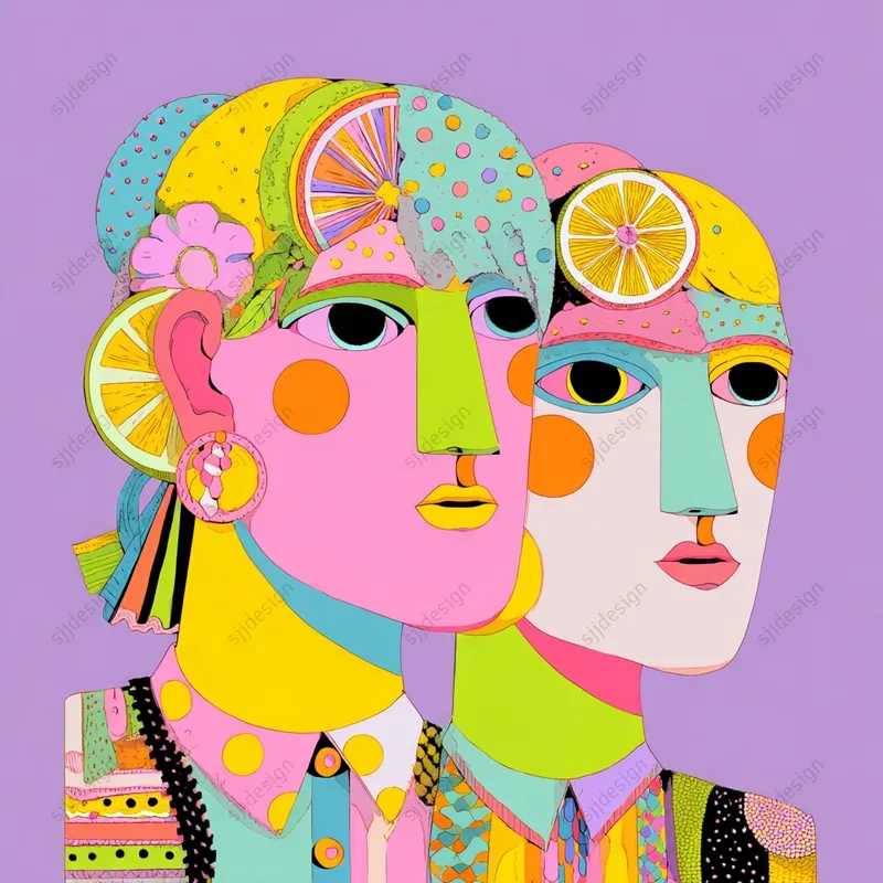 Colorful Psychedelic Illustration Packs