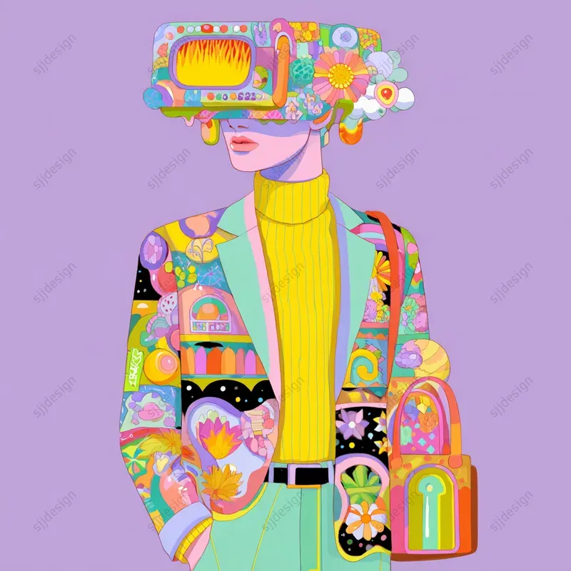 Colorful Psychedelic Illustration Packs