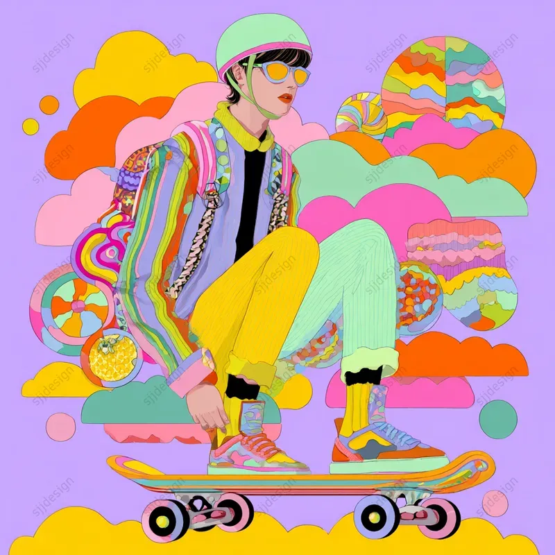 Colorful Psychedelic Illustration Packs