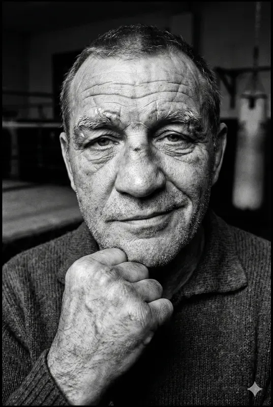 Grizzled Character Portrait Generator Bw
