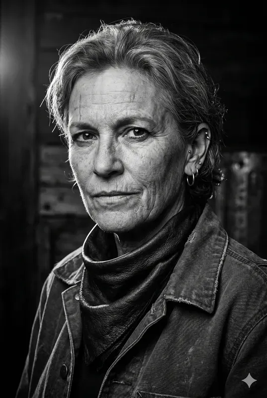 Grizzled Character Portrait Generator Bw