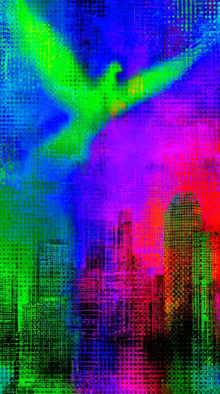 Psychedelic Neon Surreal Art