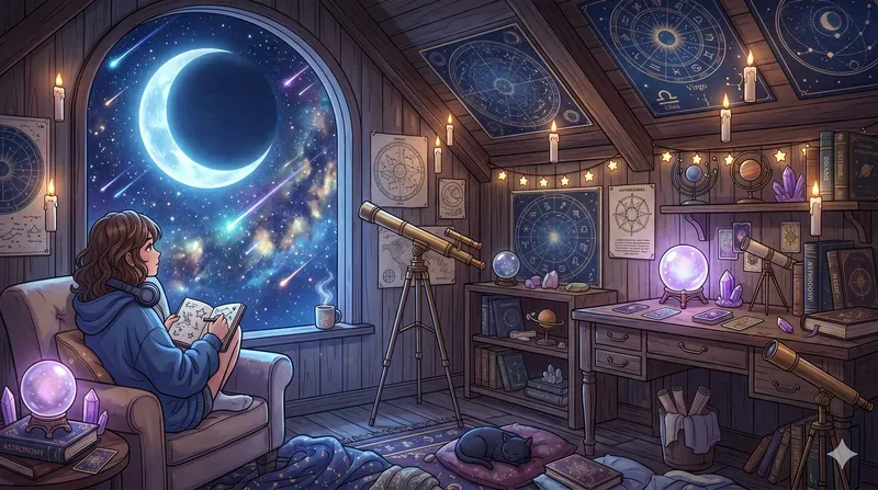 Cozy Anime Lofi Room Illustrations