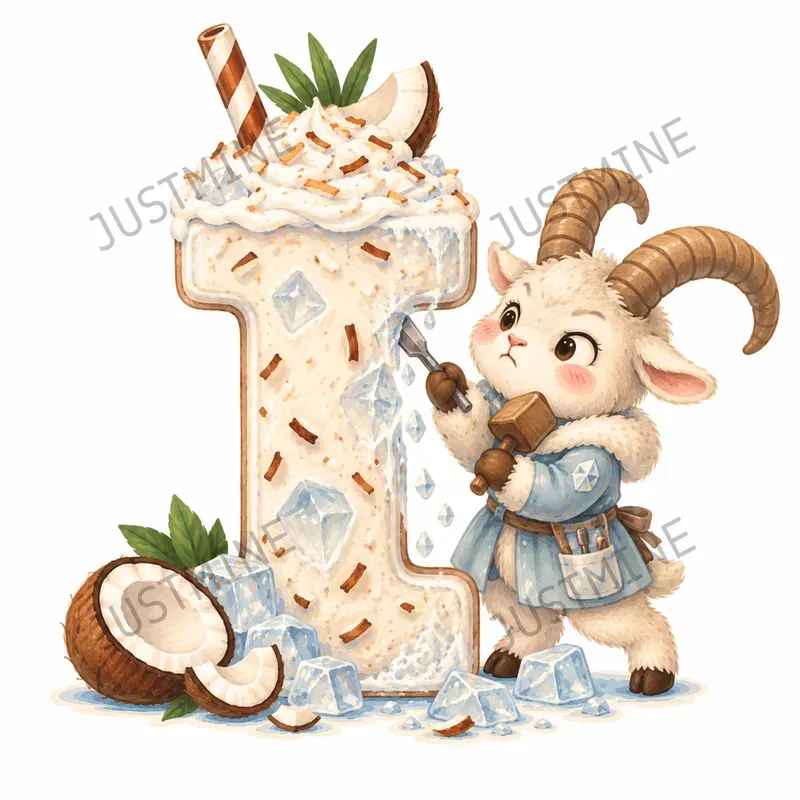 Whimsical Milkshake Alphabet Letters Art