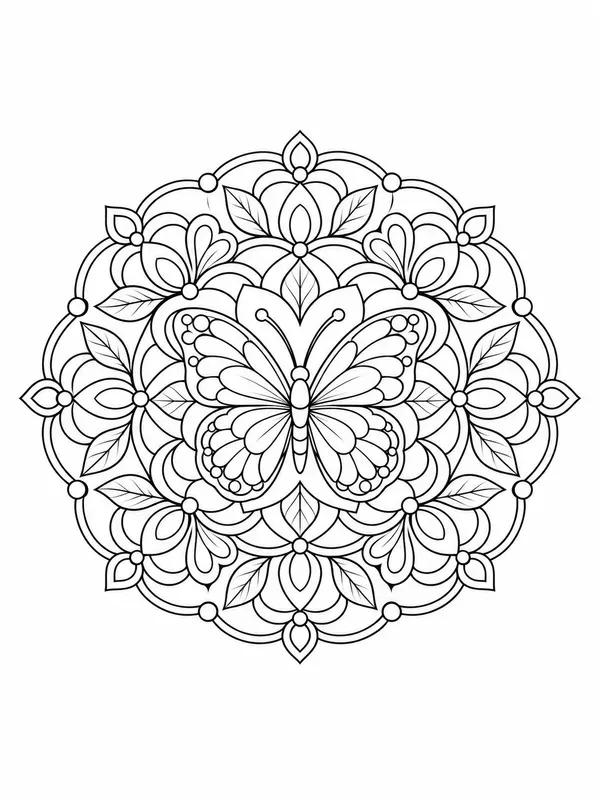 Mandala Coloring Book Calm Motifs
