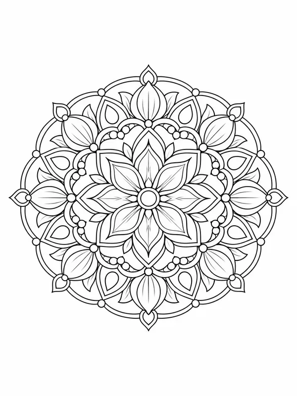 Mandala Coloring Book Calm Motifs