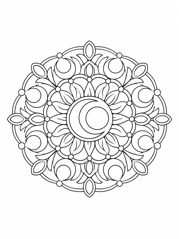 Mandala Coloring Book Calm Motifs