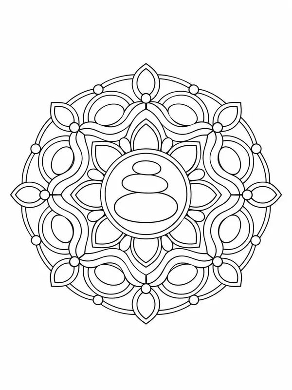 Mandala Coloring Book Calm Motifs