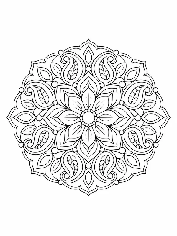 Mandala Coloring Book Calm Motifs