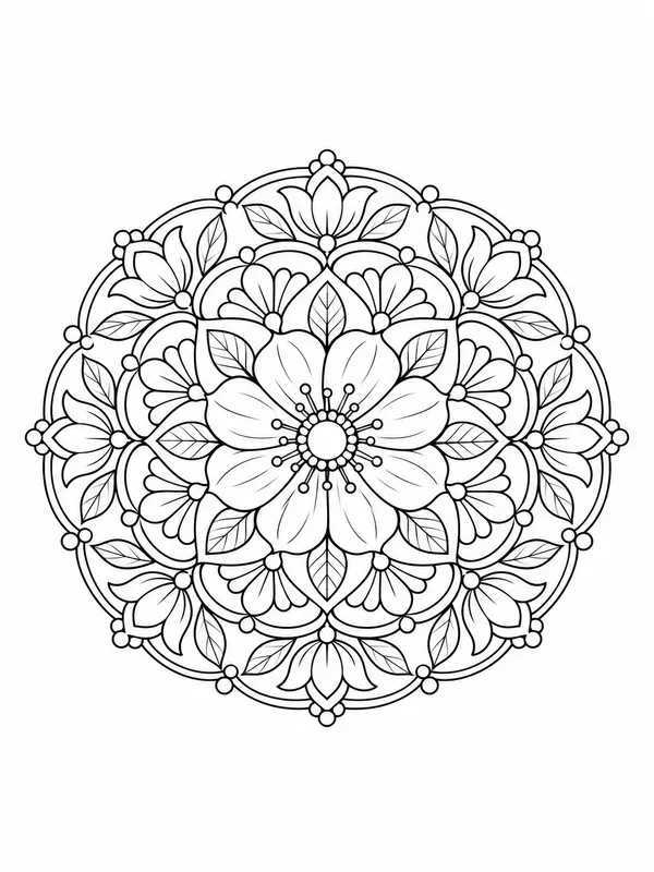 Mandala Coloring Book Calm Motifs