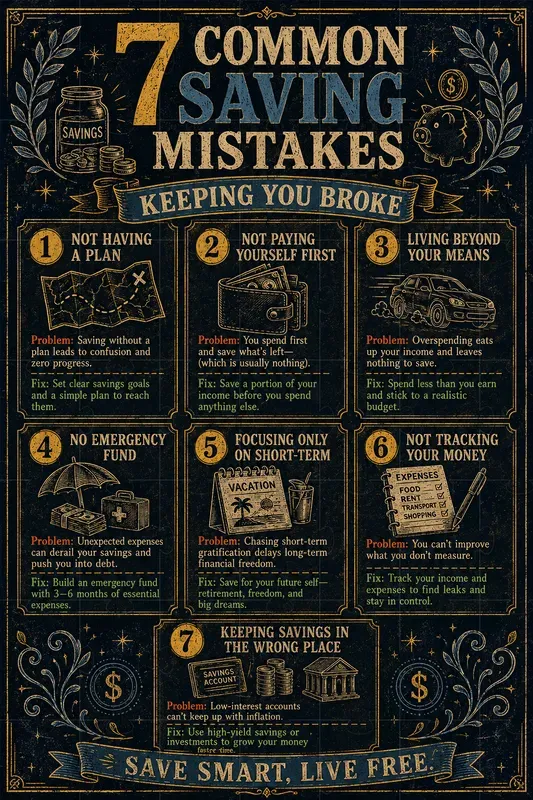 Personal Finance Mistakes Infographics