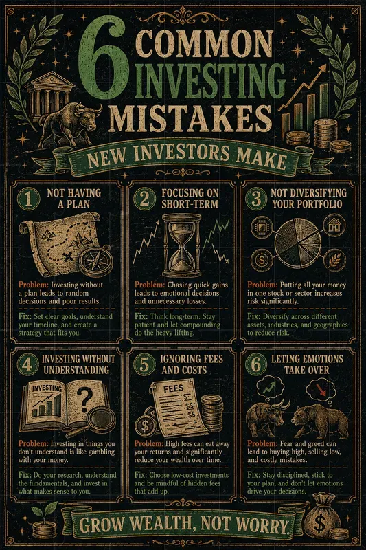 Personal Finance Mistakes Infographics