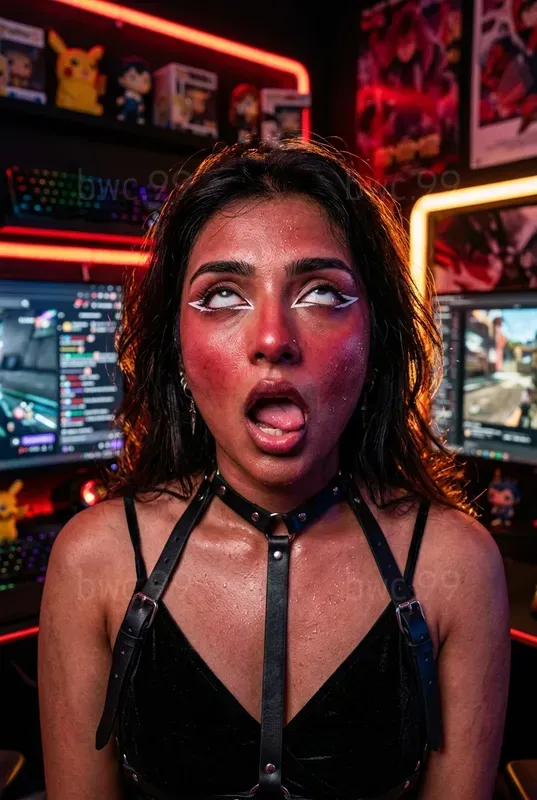 Neon Expressive Egirl Portraits