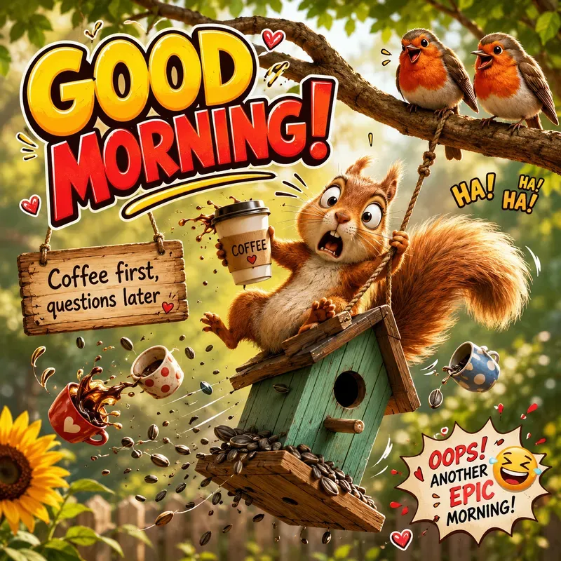 Funny Morning Greeting Cards