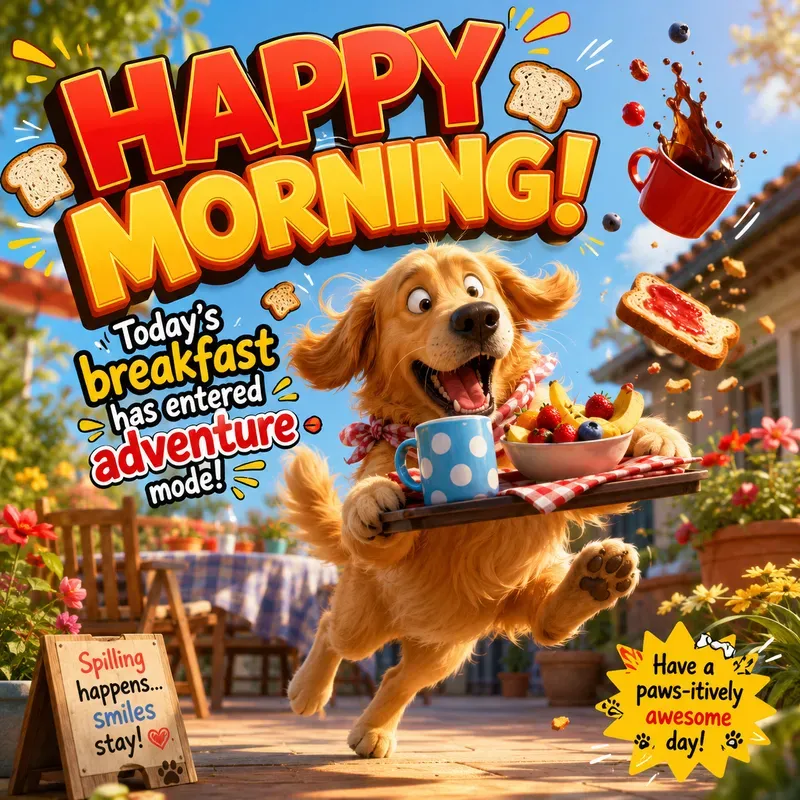 Funny Morning Greeting Cards