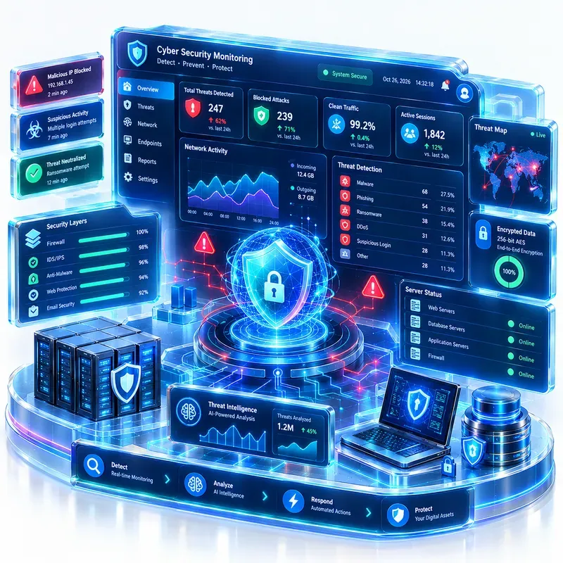 3D Analytics Dashboard 4 Concepts