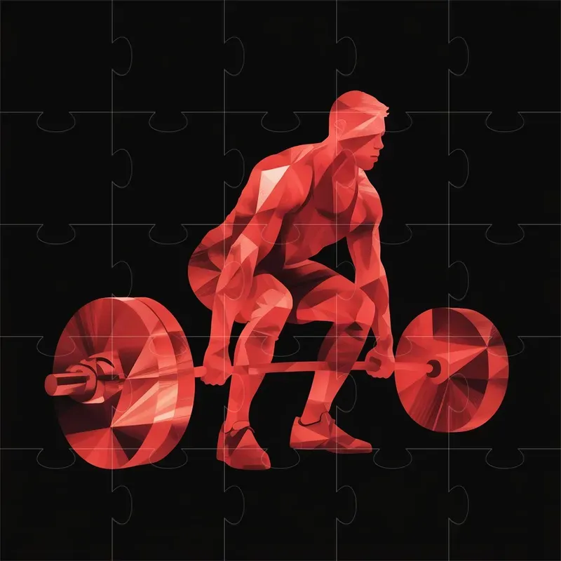 Geometric Action Sports Silhouettes