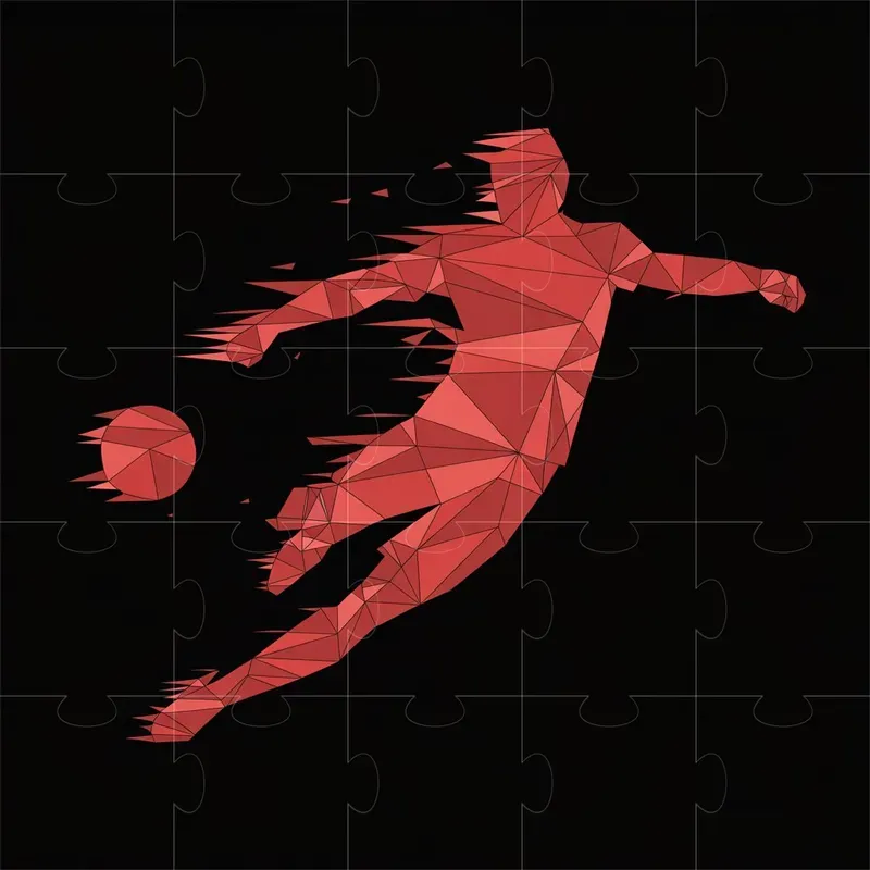 Geometric Action Sports Silhouettes