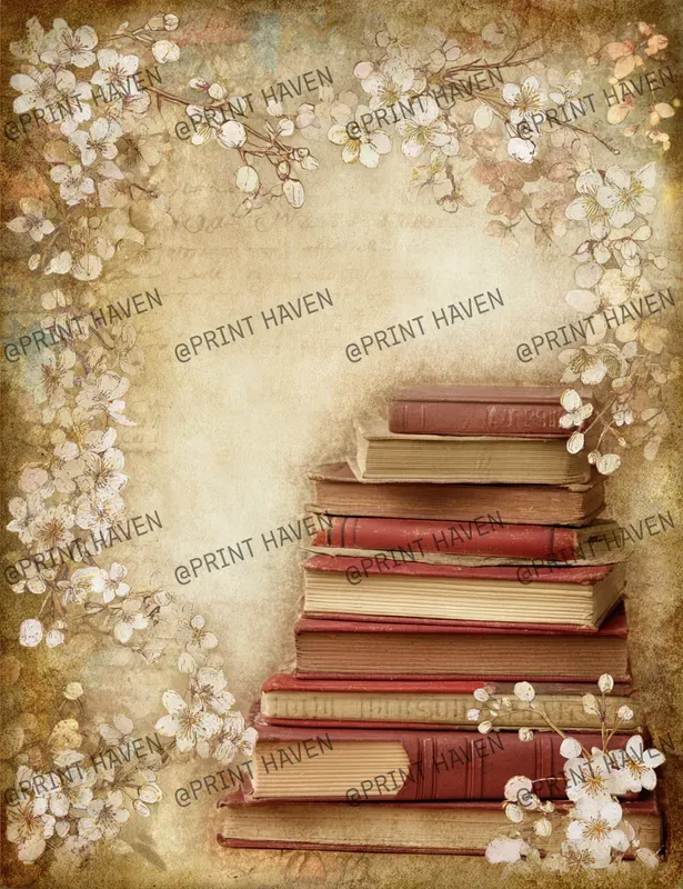 Old Floral Junk Journal Pages