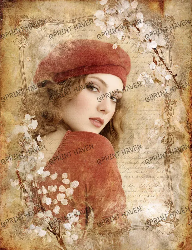 Old Floral Junk Journal Pages