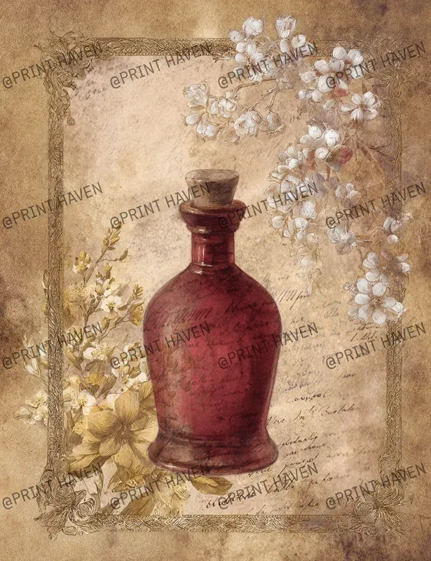 Old Floral Junk Journal Pages