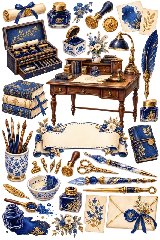 Cozy Hobby Clipart Sticker Sheet Sets