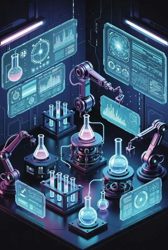 Futuristic Isometric Stem Lab Generator