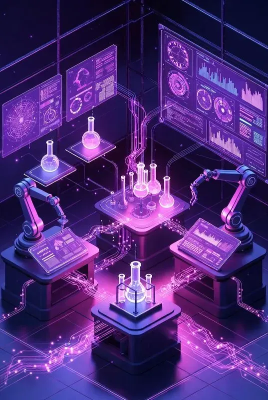 Futuristic Isometric Stem Lab Generator