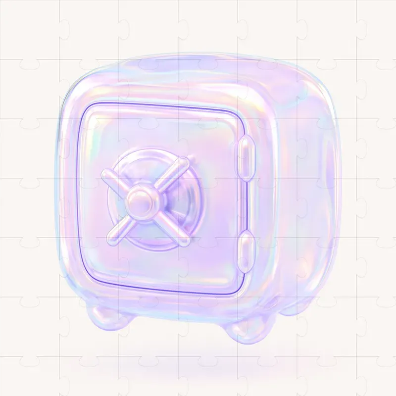 Soap Bubble Icons In 3D Minimalist Style