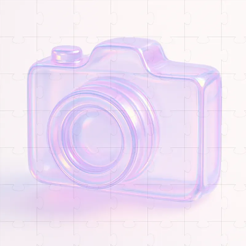 Soap Bubble Icons In 3D Minimalist Style
