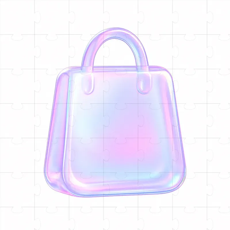 Soap Bubble Icons In 3D Minimalist Style