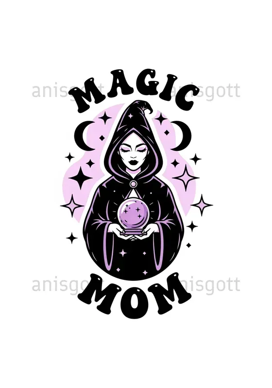 Spooky Mom Tshirt Logo Designs Clipart