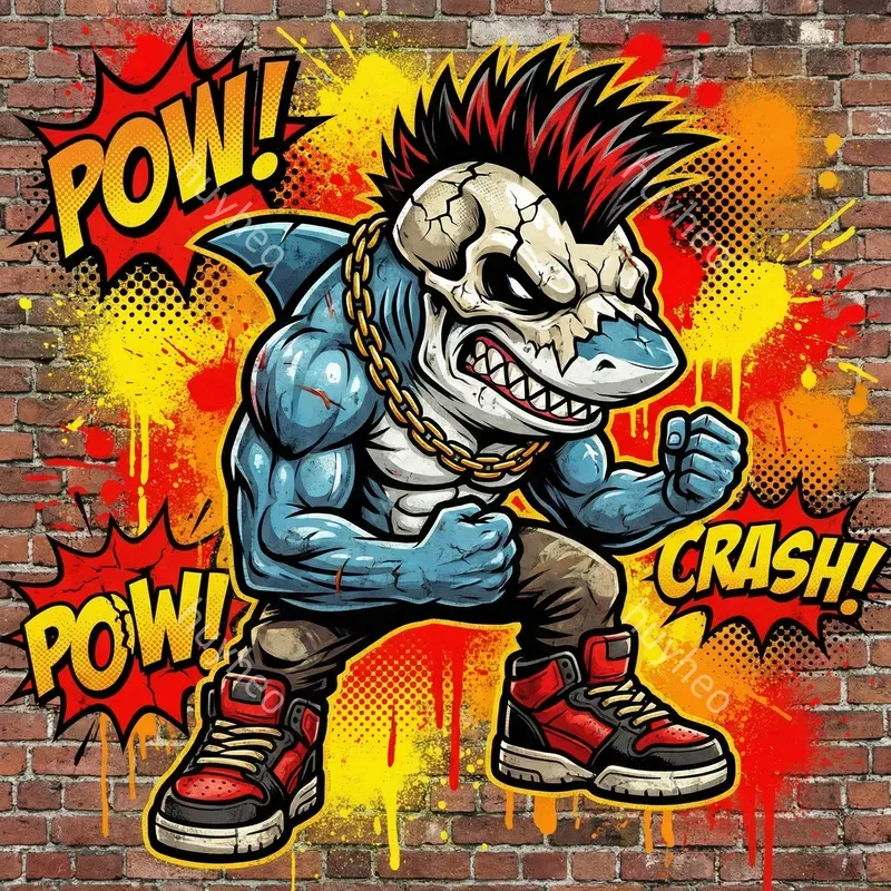 Urban Graffiti Street Art Style