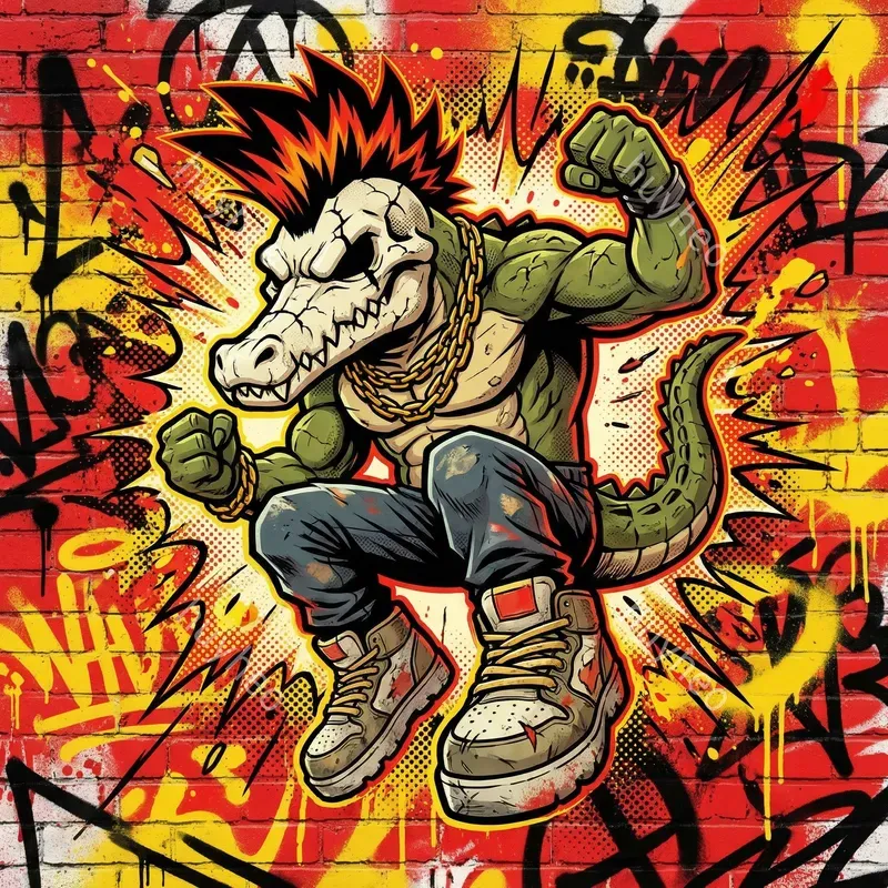 Urban Graffiti Street Art Style