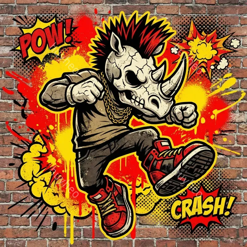 Urban Graffiti Street Art Style
