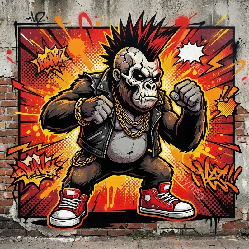 Urban Graffiti Street Art Style