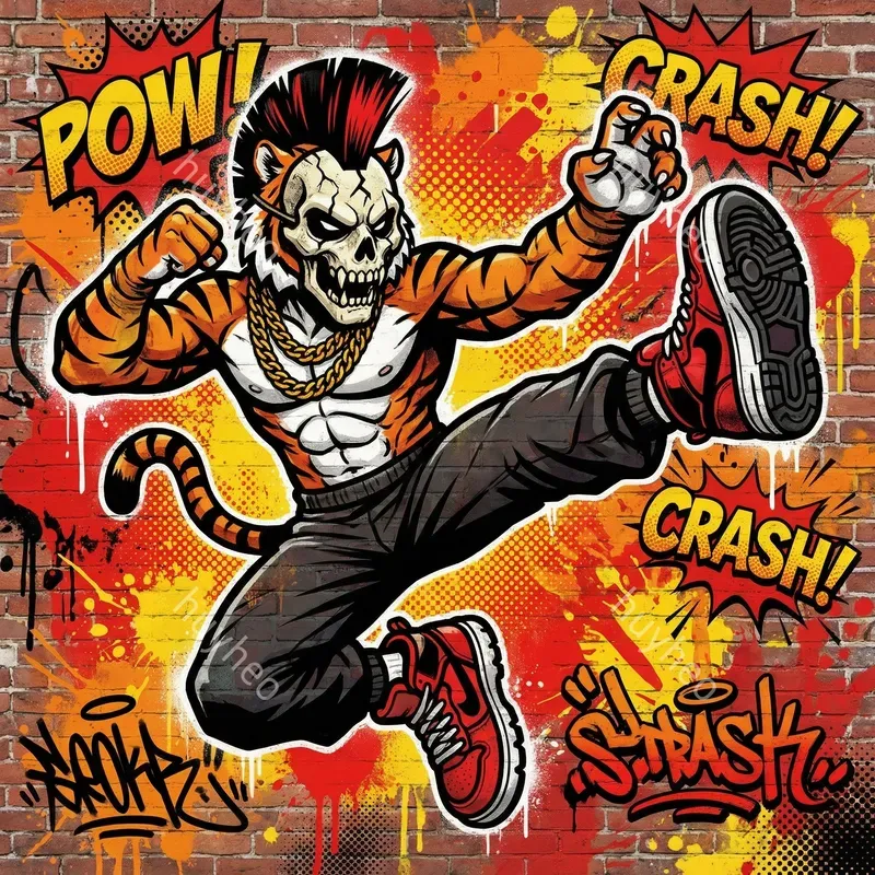 Urban Graffiti Street Art Style