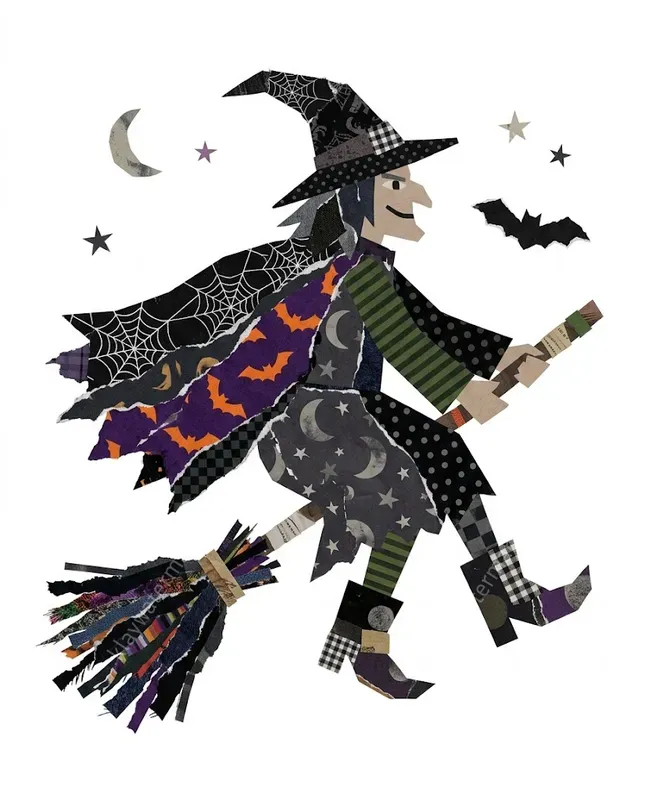 Quirky Halloween Collage Cliparts
