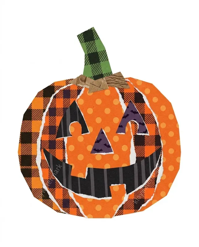 Quirky Halloween Collage Cliparts