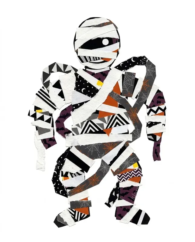 Quirky Halloween Collage Cliparts