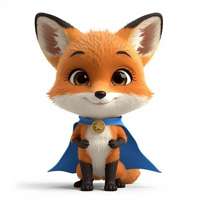 Cute 3D Animal Stickers Customizable Ps