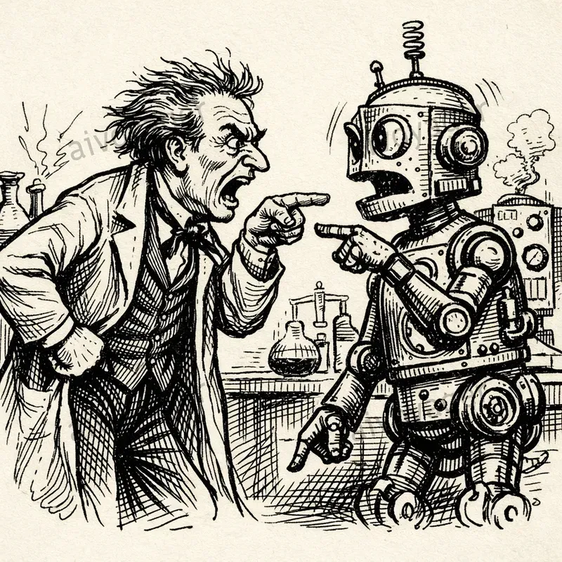 Pen And Ink Satire Cartoon Illustrations