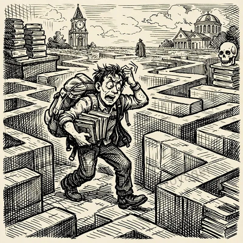 Pen And Ink Satire Cartoon Illustrations