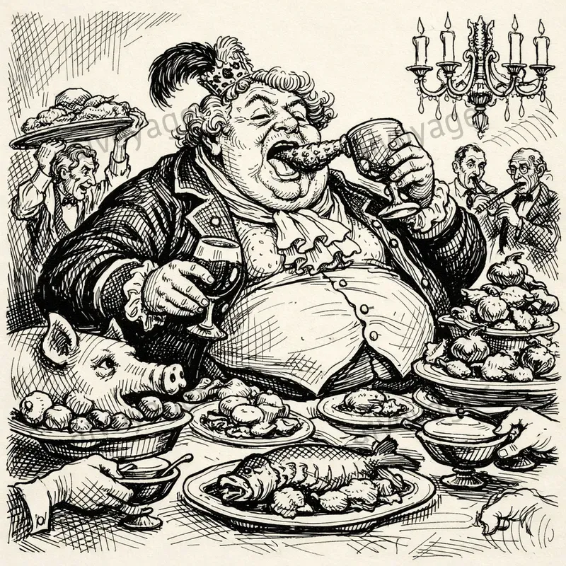 Pen And Ink Satire Cartoon Illustrations